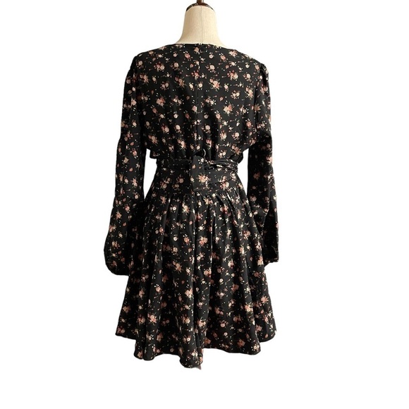 Showpo Secret Whispers Dress in Black Floral - Picture 7 of 12